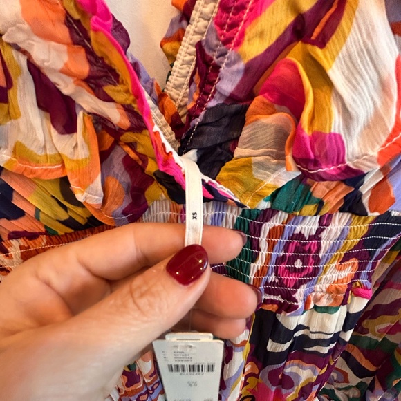 NWT Anthropologie The Odetta Ruffled V-Neck Maxi Dress - Picture 9 of 12